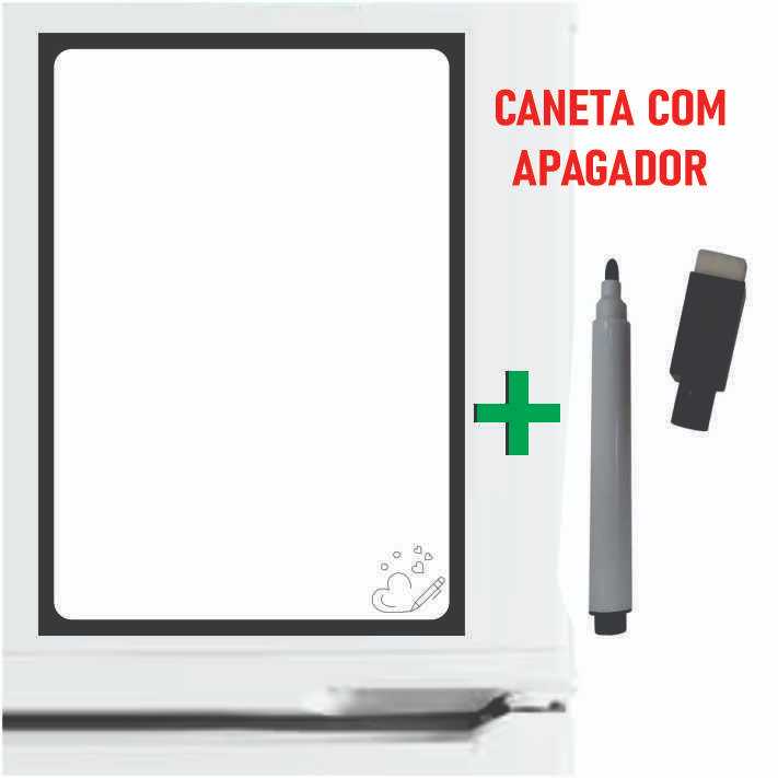 Imã de Geladeira Planner Semanal Magnético com C