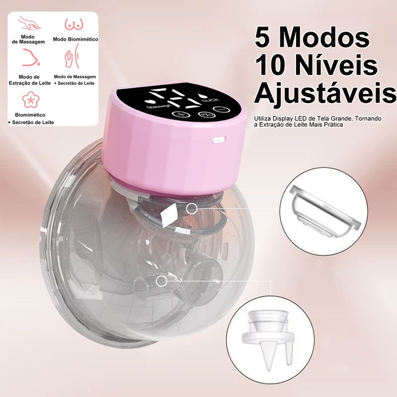 Bomba de tira leite elétrica portátil para leite