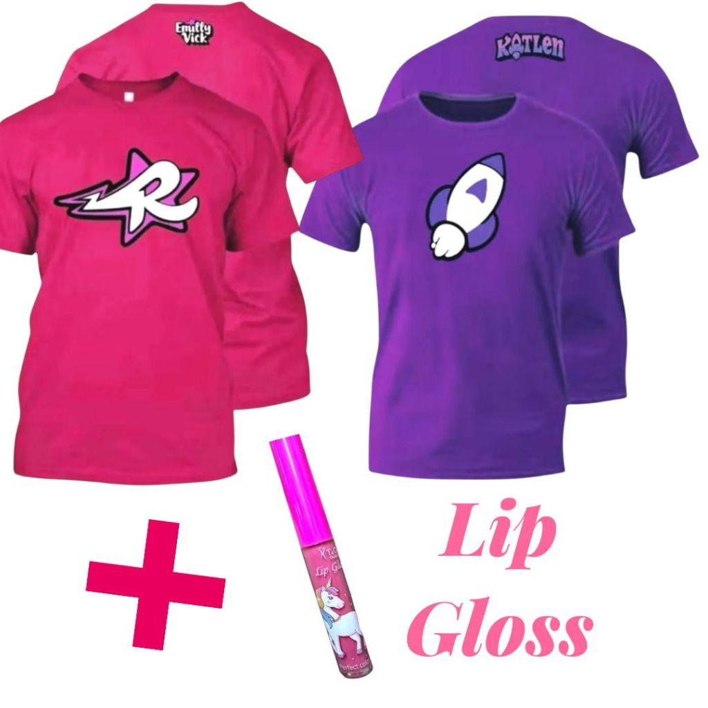 KIT 2 Camisas 100% Algodão Emilly Vick E Katlen +