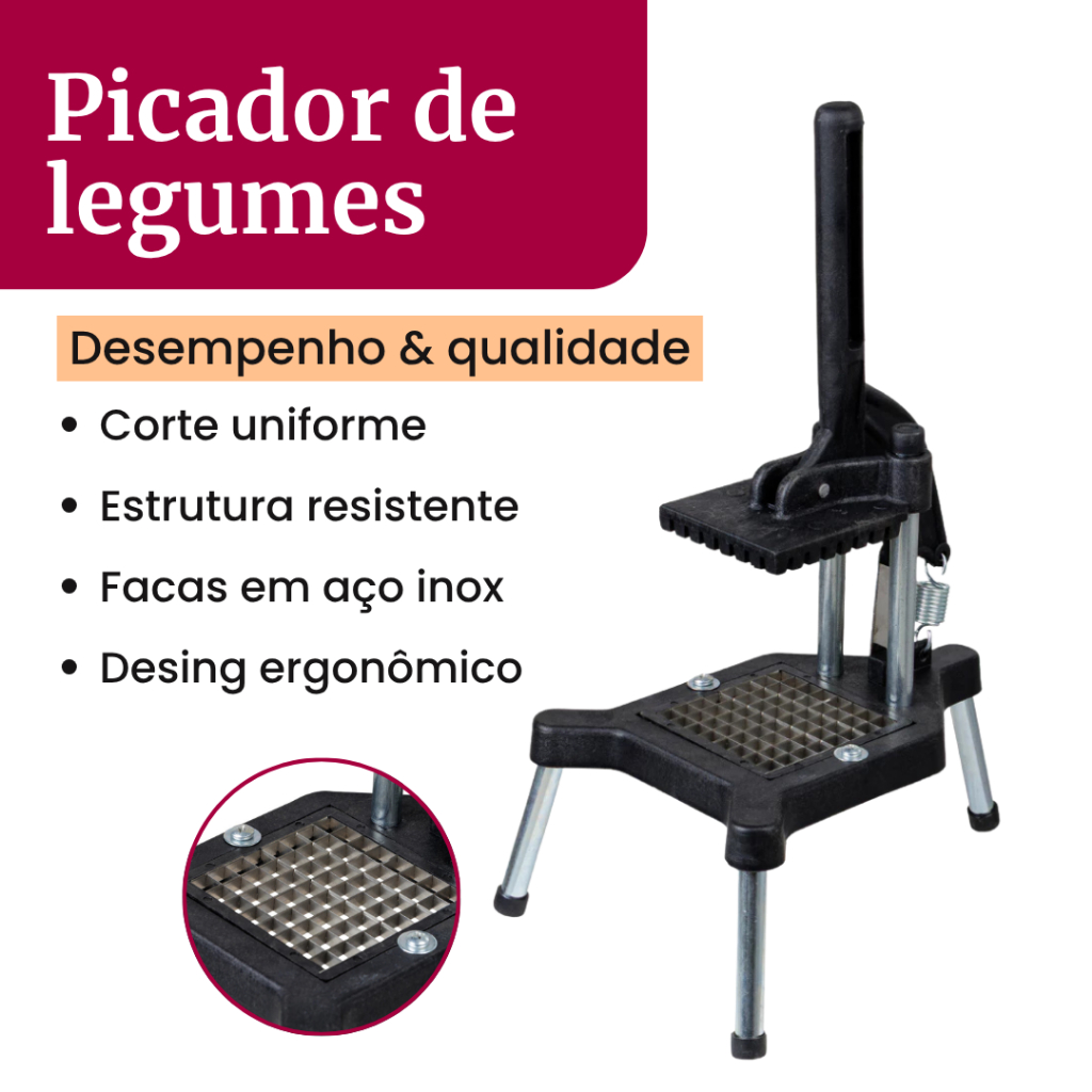 Picador de Legumes Industrial Fatiador Cabrita Bat