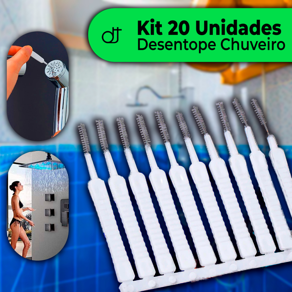 Escovinhas Desentope Chuveiro Mini Limpador de Cel