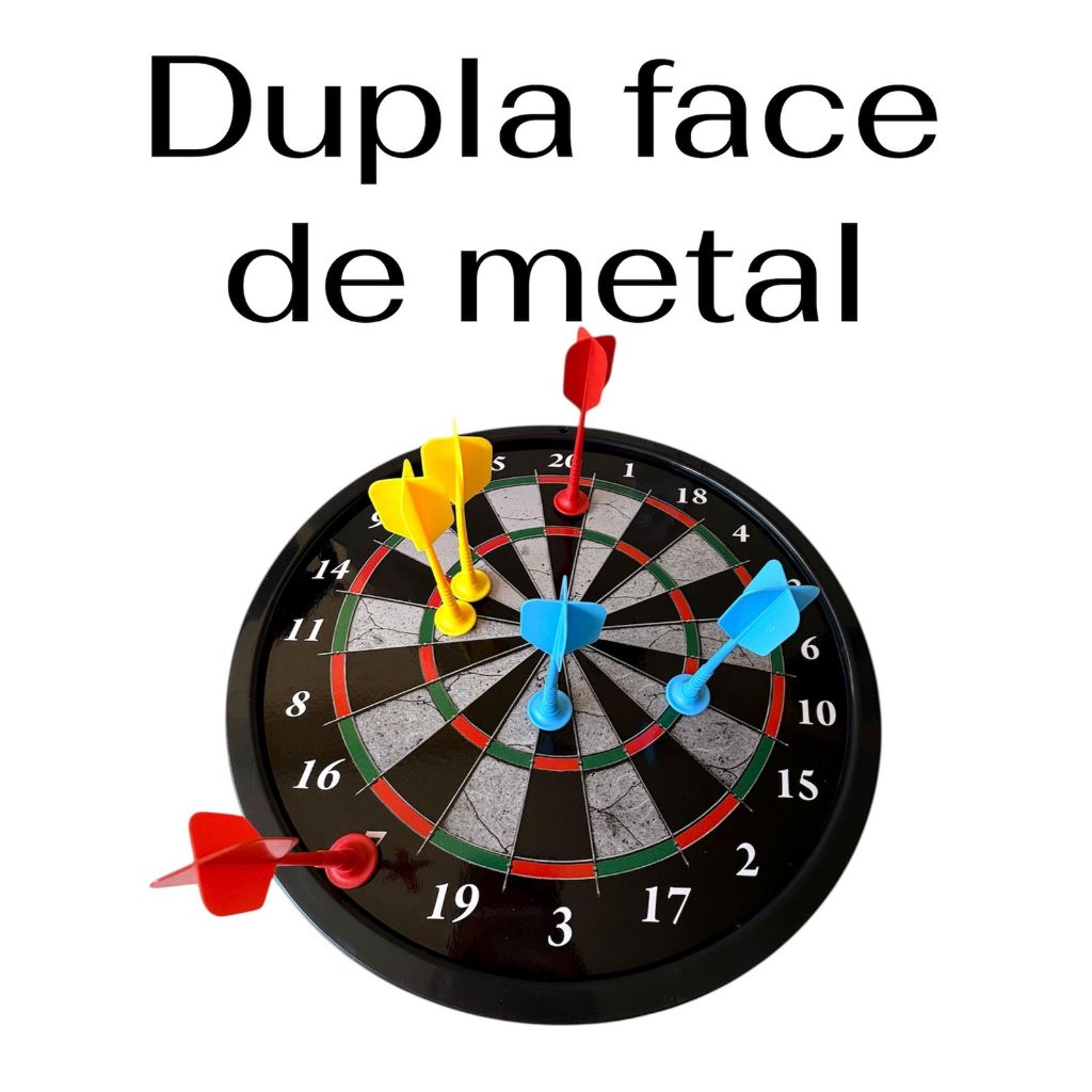 Super Jogo De Dardos Dupla Face de Metal, Tiro Ao 