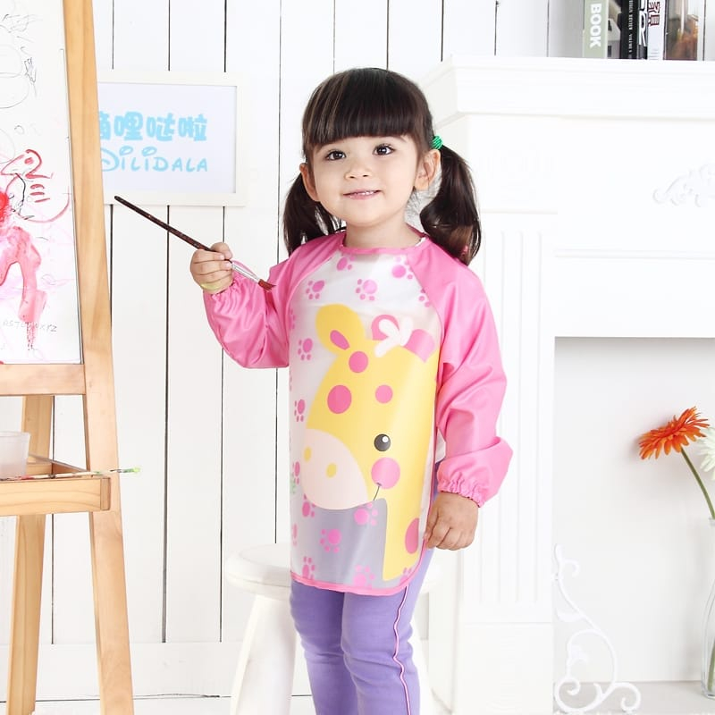 Babador de Plástico Avental Manga Longa Impermeá