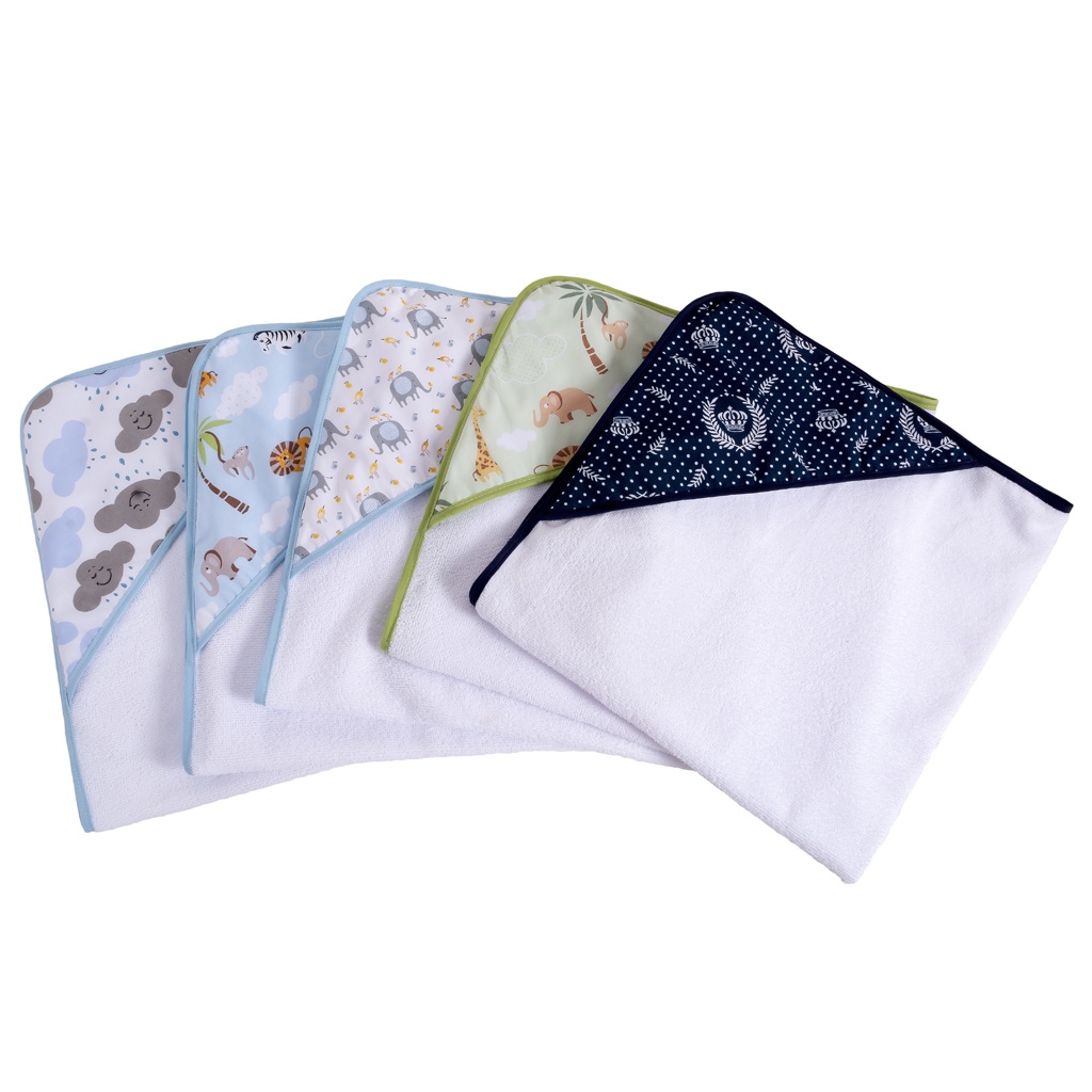 KIT 2 TOALHAS DE BANHO BEBE ENXOVAL BABY ESTAMPINH