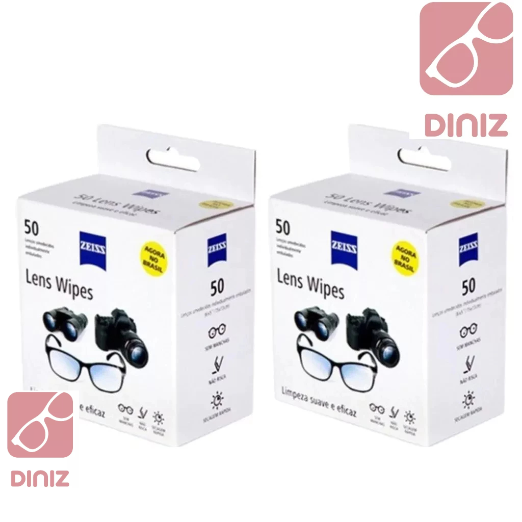 Zeiss Lens Wipes C/ 100 Lenços Umedecidos Limpa L
