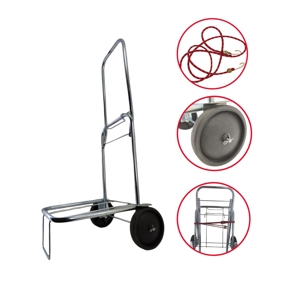 Carrinho Mão Bagagem Mala Dobrável Caixa Cesta B