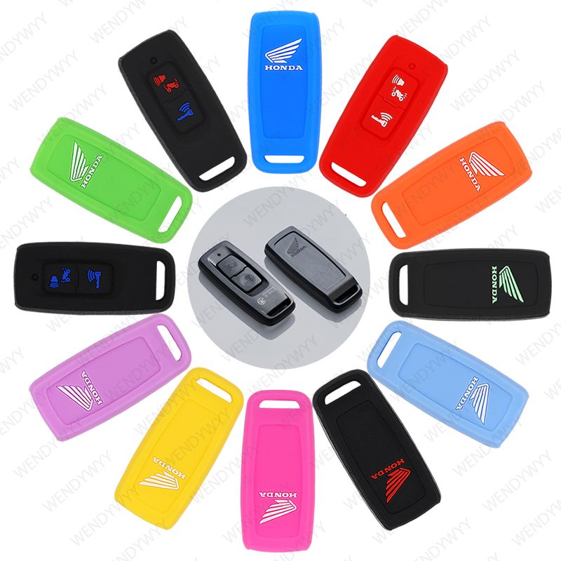 Capa De Silicone 2 Botões Para Chave De Motocicle