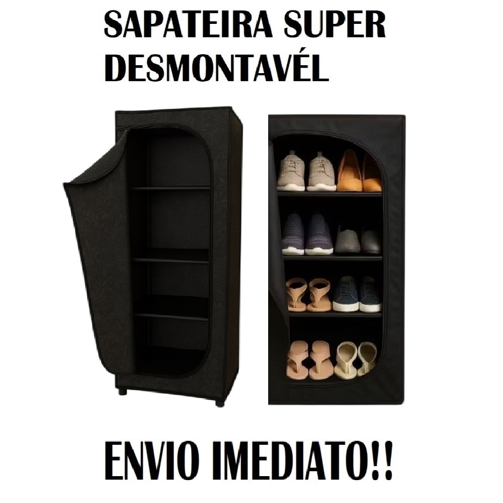 Sapateira armario organizador 4 andares prateleira