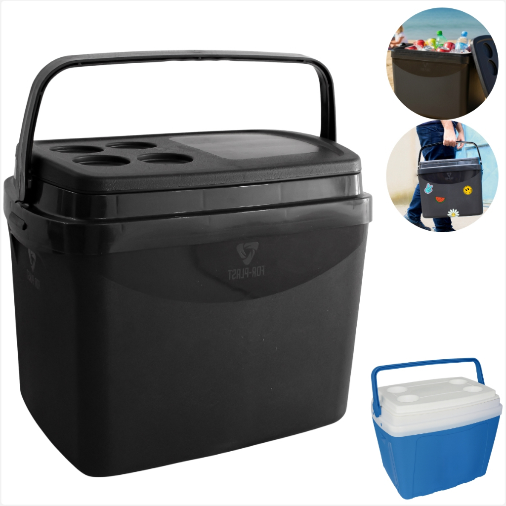 Caixa Termica 34 Litros Alça Reforçada Porta Cop