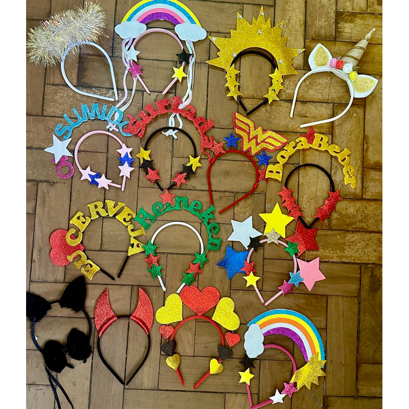 Tiaras Brincos Acessorios para Carnaval Fantasia V