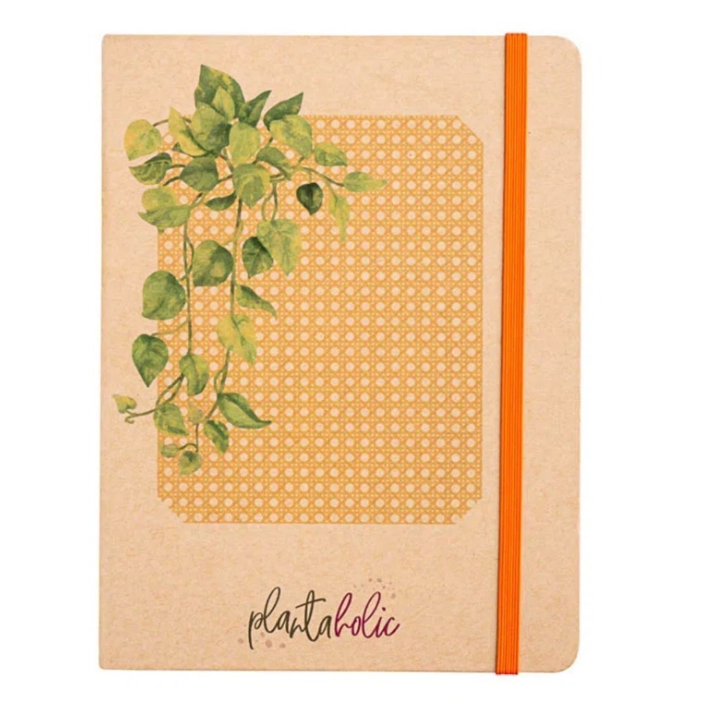 CADERNO PONTILHADO PLANTAHOLIC PEQUENO CAPA DURA 8