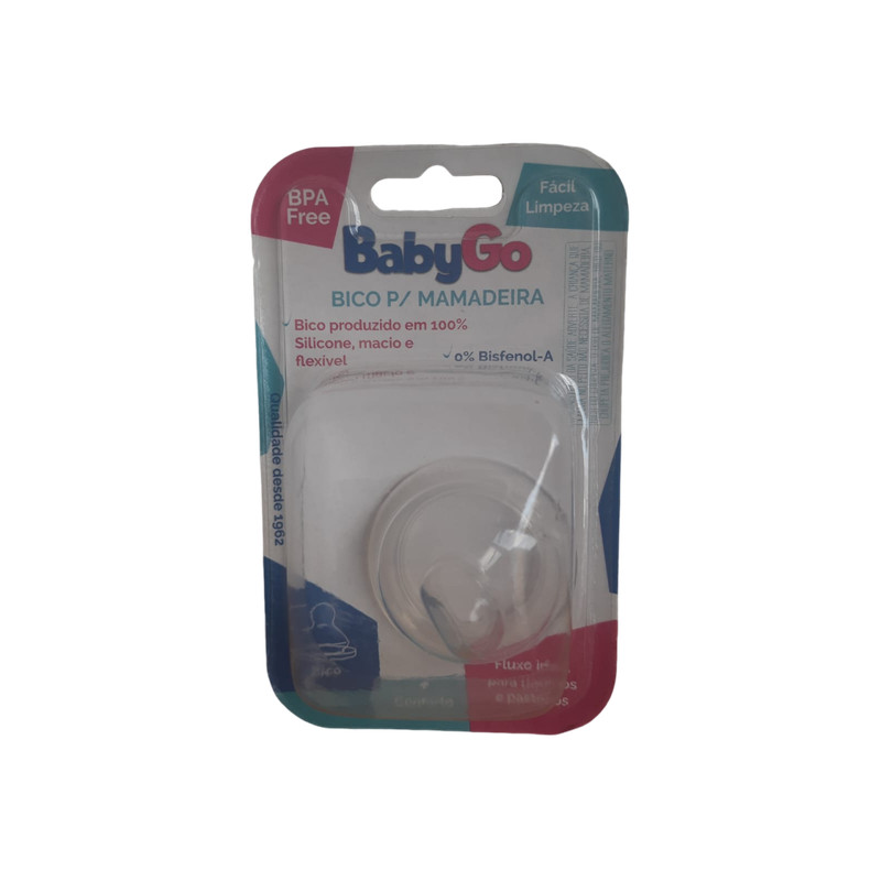 BICO SILICONE BABYGO WIDE NECK ORTODONTICO TAMANHO