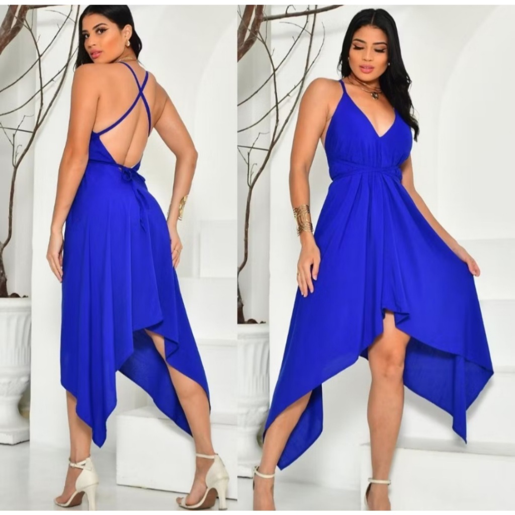 Vestido feminino Envelope Alcinha Soltinho Costa N