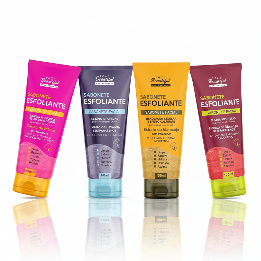 Kit 04 Sabonete Esfoliante  Elimina Impurezas  par