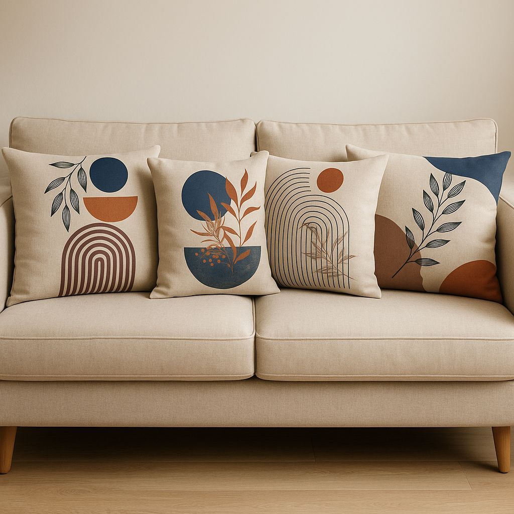 Kit Capas de Almofadas Boho Produzidas em Linho Al