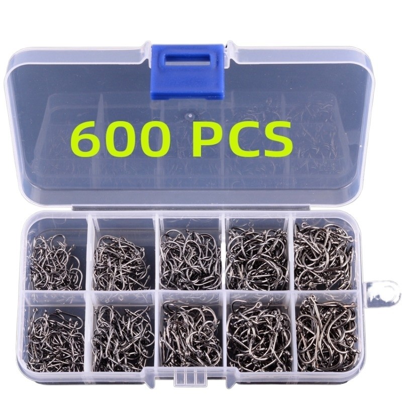 Kit Pesca: 600 Anzóis Chinu nos Tamanhos 3 ao 12 