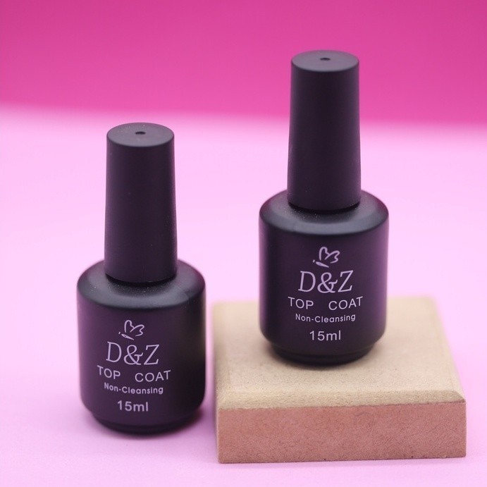 Top Coat DEZ Preto 15ml NO-cleanse Finalizador Unh