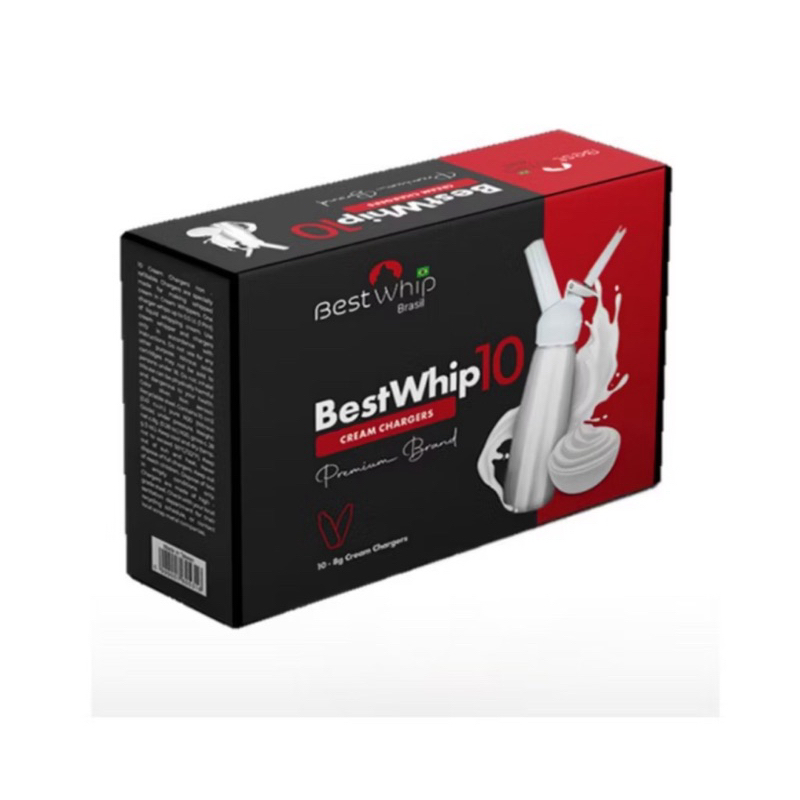10 – 50 Cápsulas Bestwhip para chantilly e 
