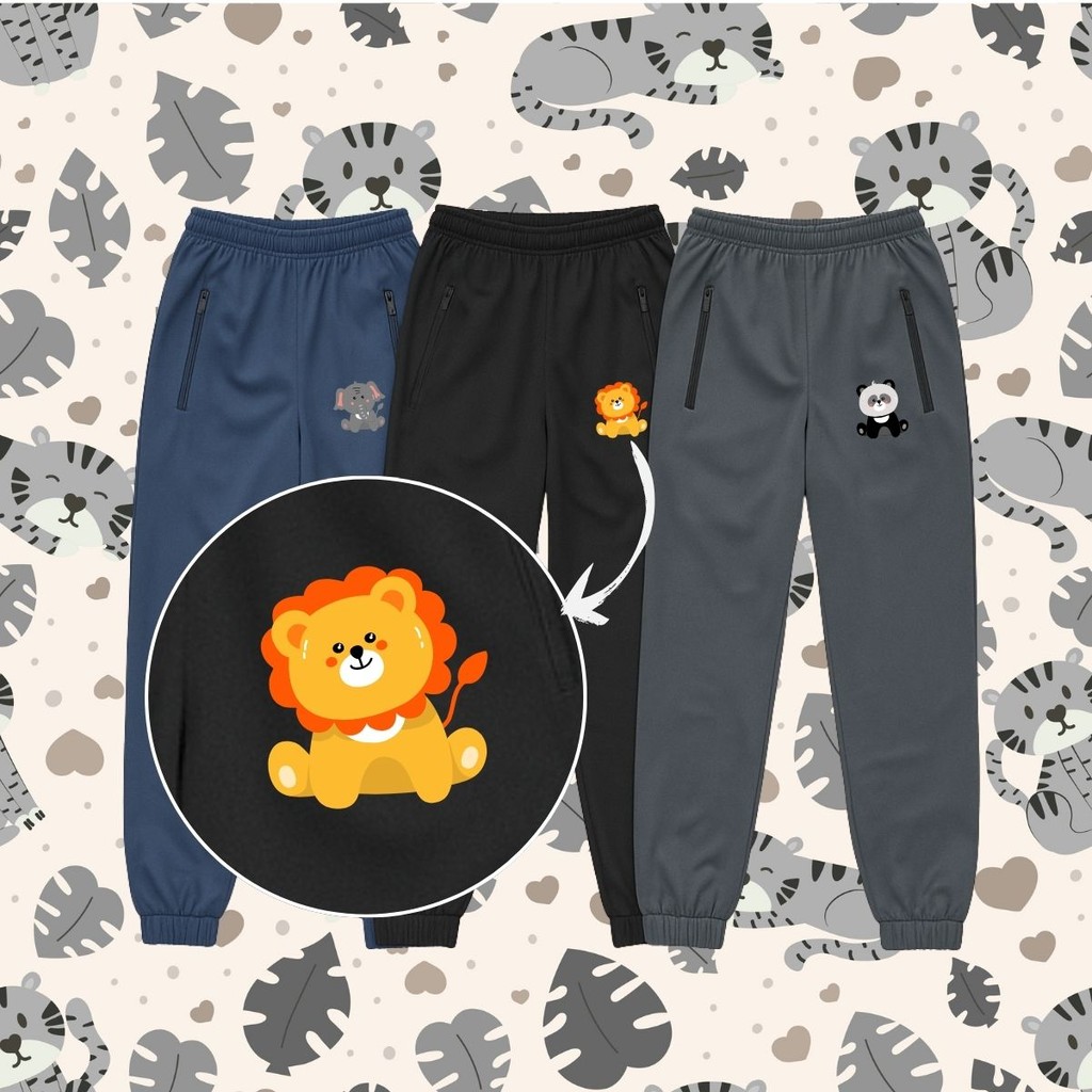 Kit 3 Calça de 2 Ao 16 ANOS SAFARI Infantil Juven