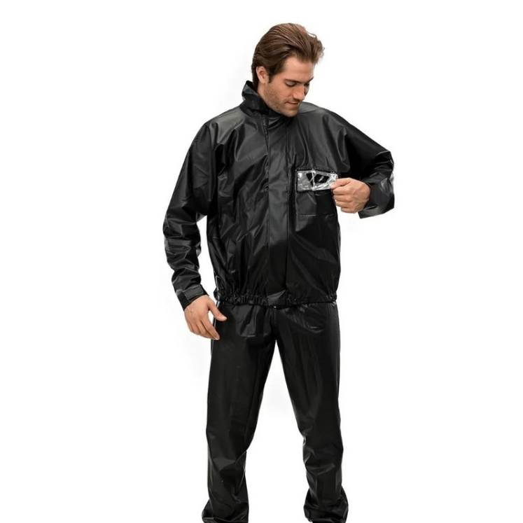 Capa de chuva pantaneiro pvc masculino