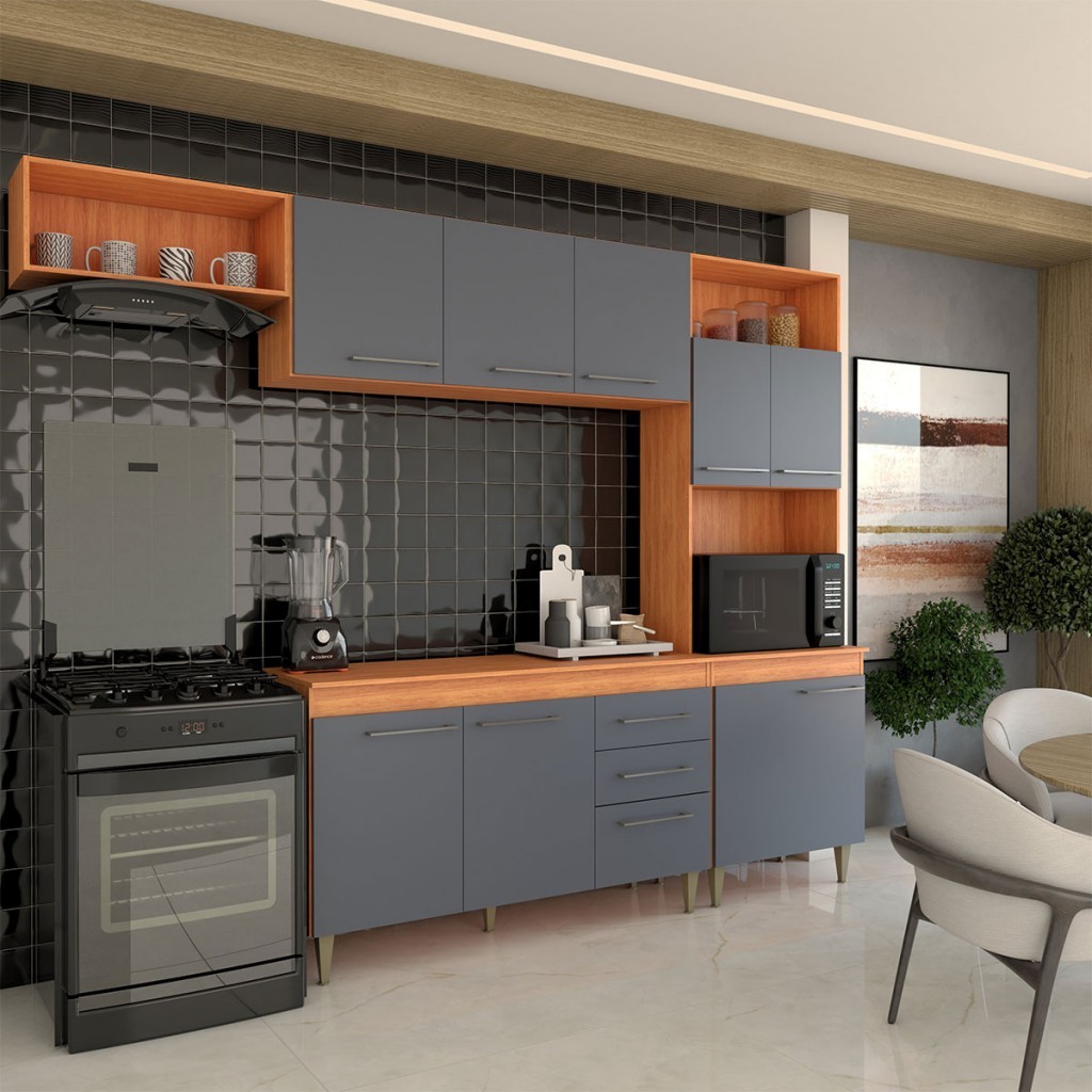 Cozinha Completa Vanessa 9 Portas 2 Gavetas –