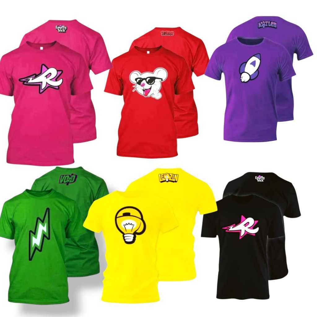 Kit 2 camisa turma emily vick robson leozin void k