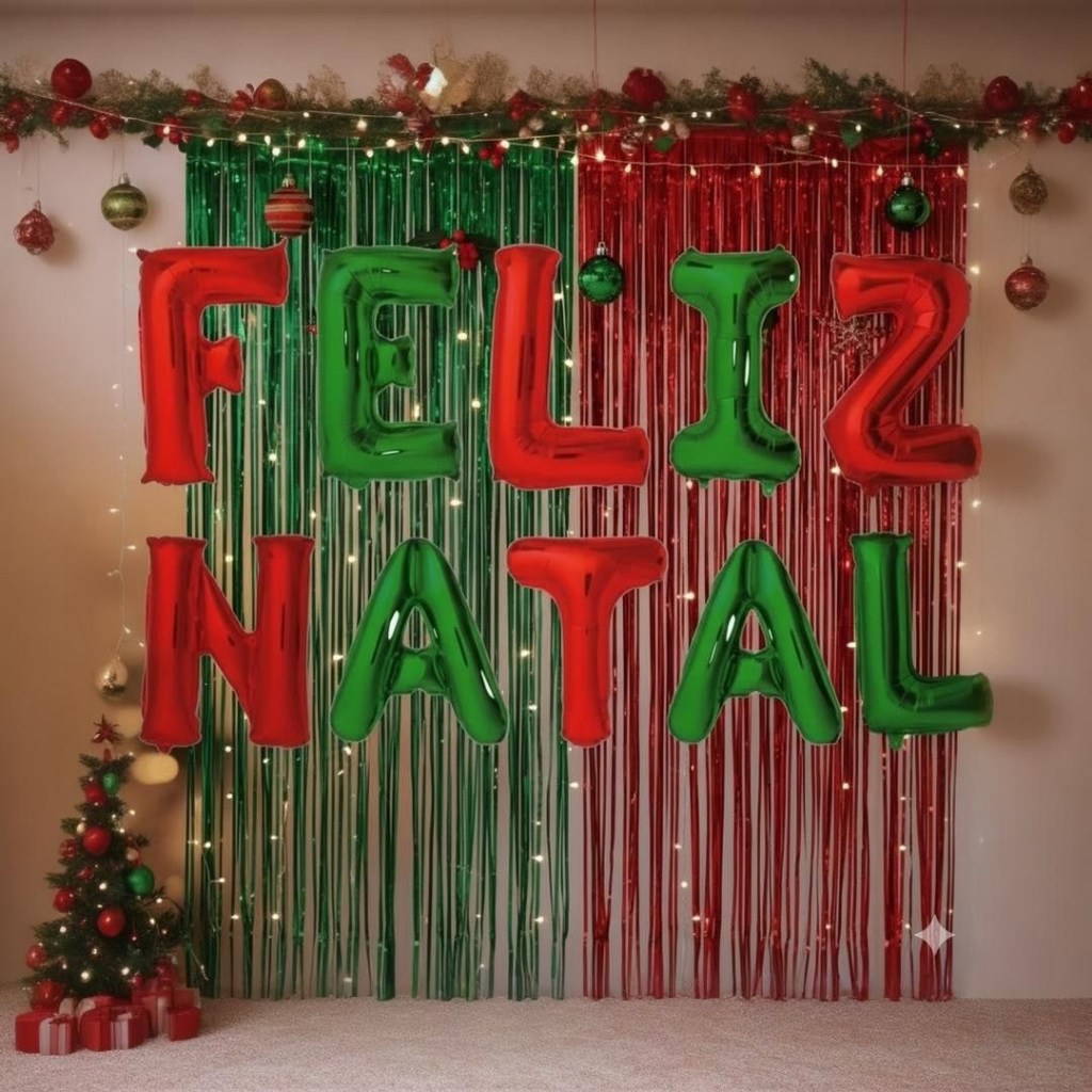 kit 2 Cortinas 1 Verde e 1 Vermelha ou 2 Cortinas 