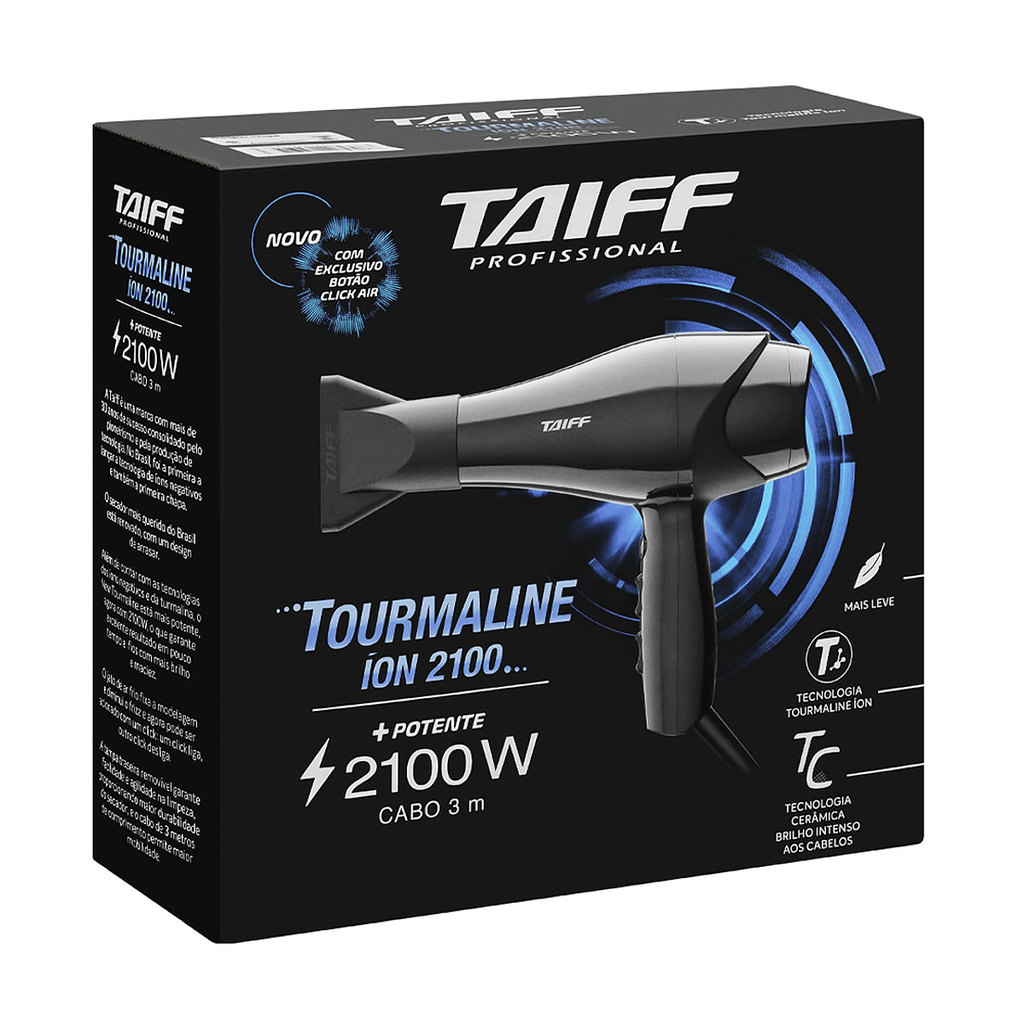 Secador de Cabelo Tourmaline Íon Taiff 2100W