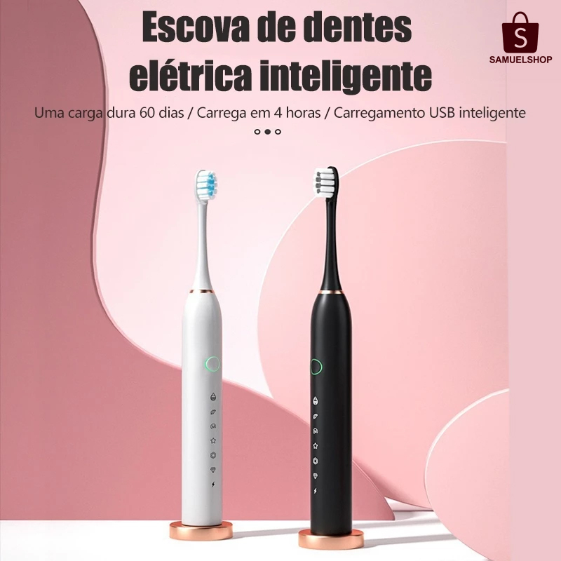 Escova de Dentes Elétrica Recarregável, Tecnolog