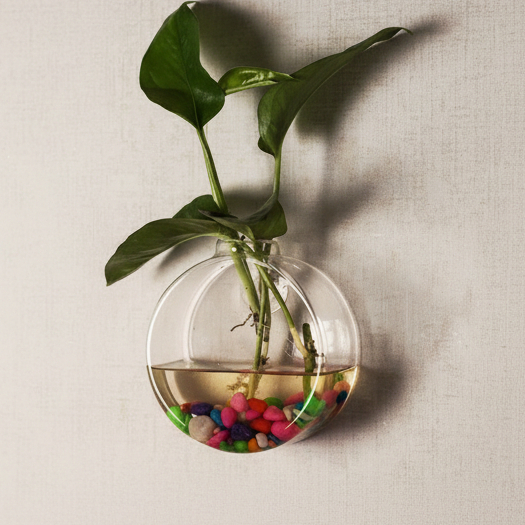 Vaso De Vidro Parede Pendurado Tanques De Peixes H