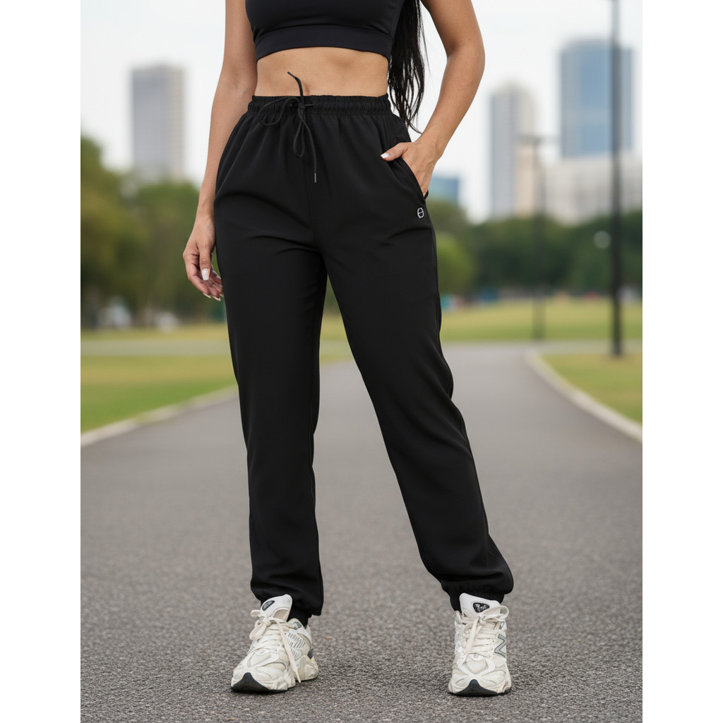 Calça Feminina Jogger Em Tactel Com Elastano Bols