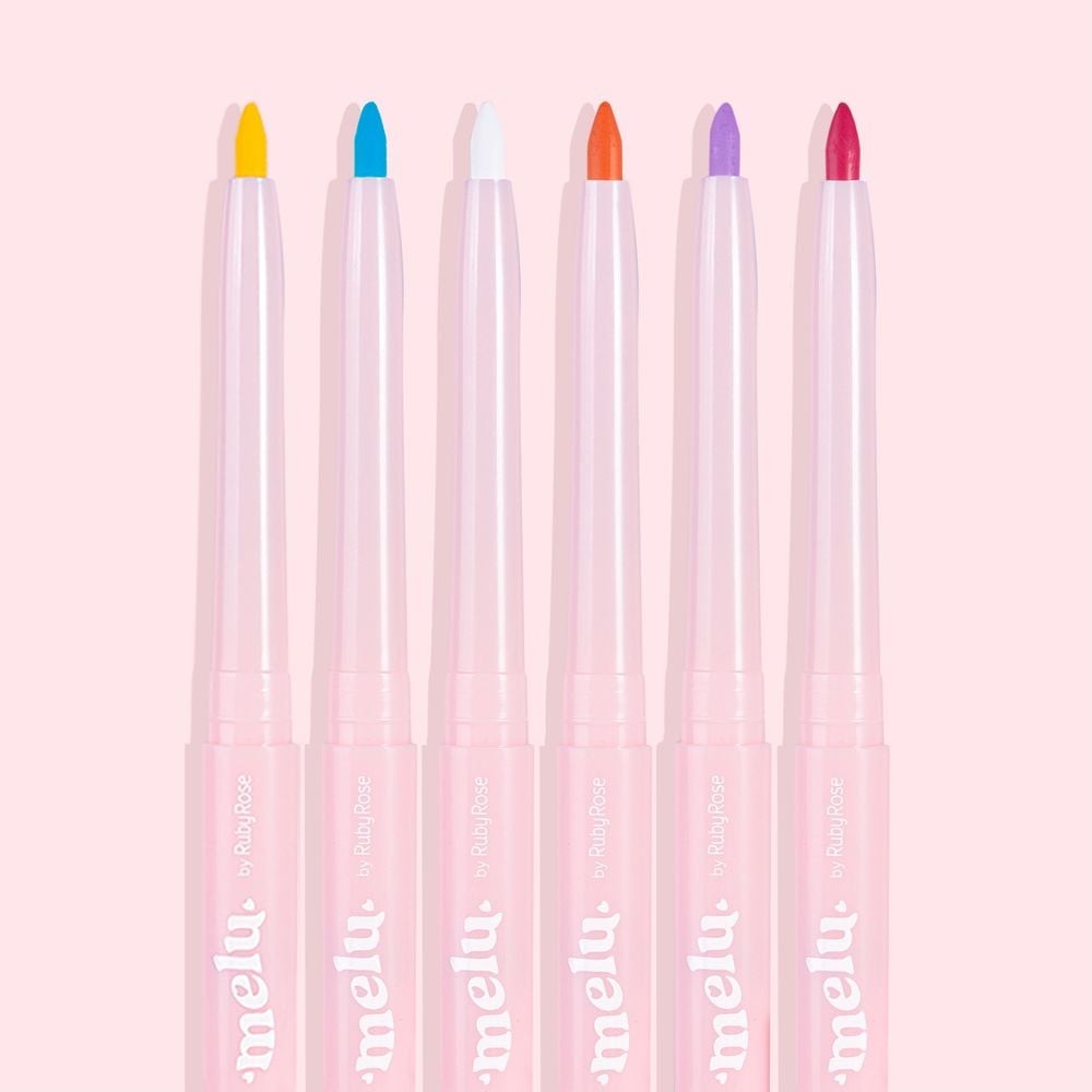 Lápis Retrátil Colorido Melu Rr 2056 Ruby Rose