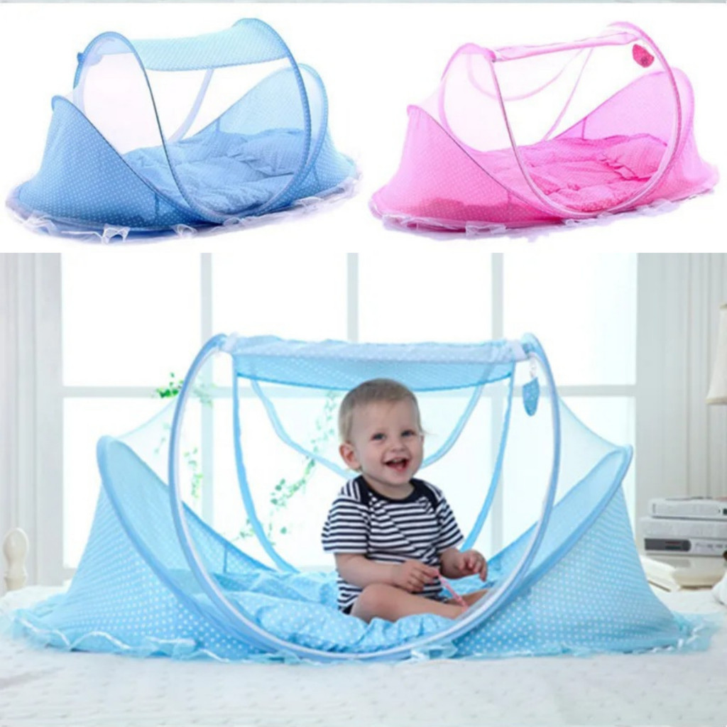 Acolchoado Portátil Bebê Mosquiteiro Mini Berço