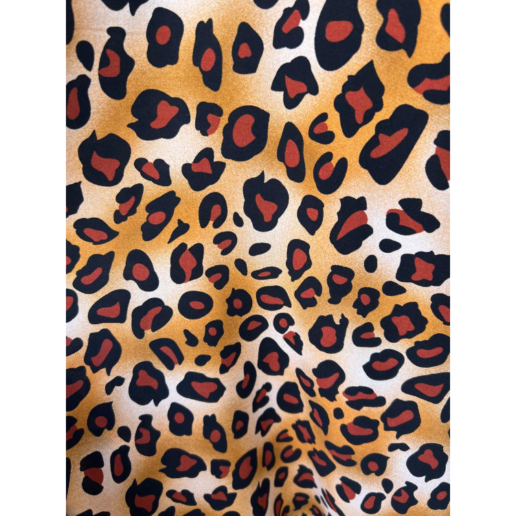 Tecido 100% Viscose Animal Print 1,50m comp x 1,40