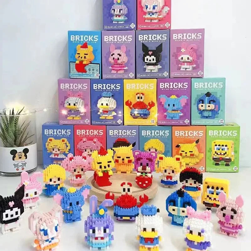 brinquedos de blocos Stitch blocos de montar bob e