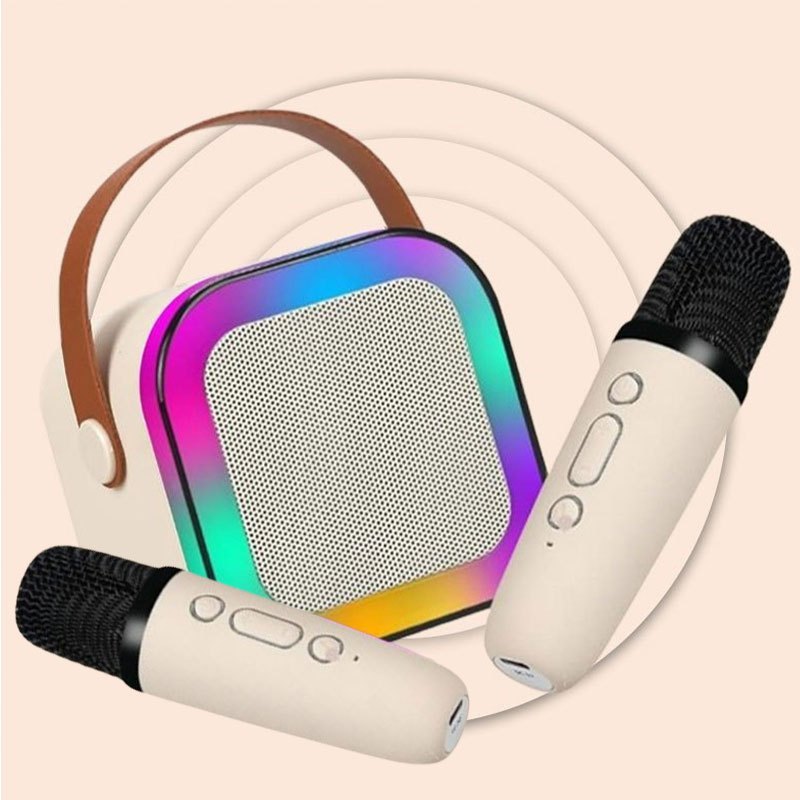 Caixa De Som Com Microfone Alto-Falante Karaokê s