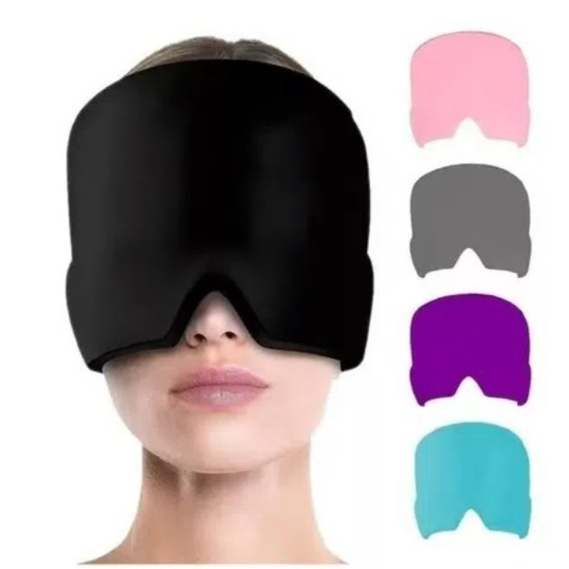 Touca de Enxaqueca Alívio Dor de Cabeça Gelada,M