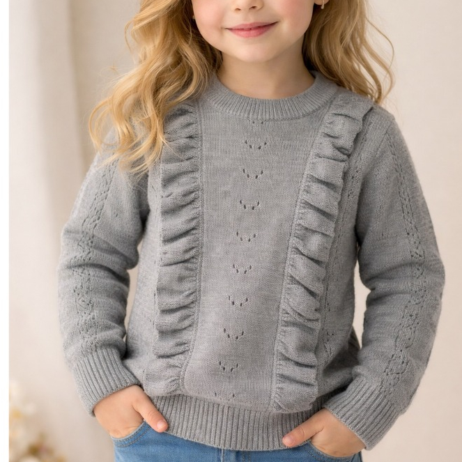 Sueter Feminino Babados Trico Blusa Qualidade Prem