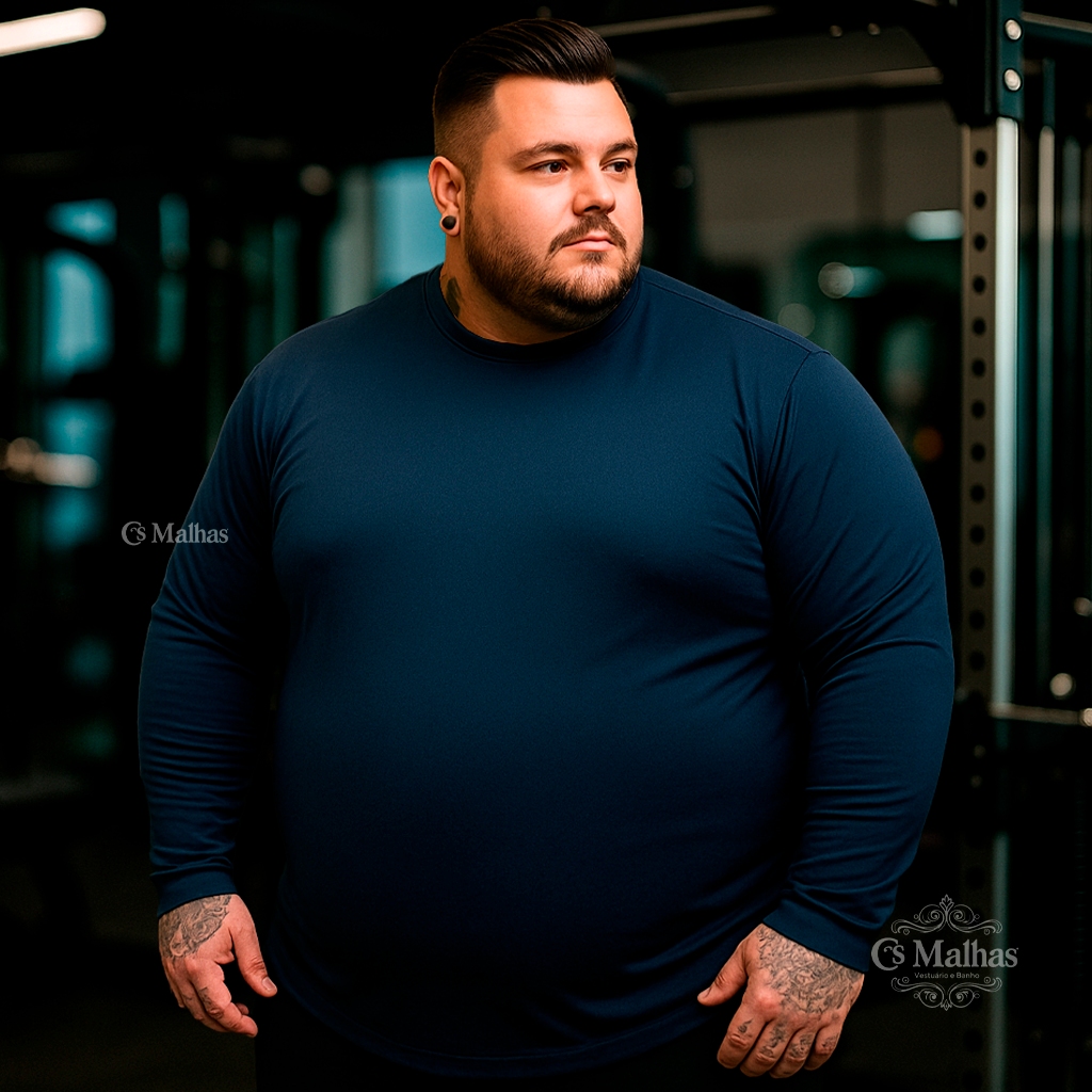 Camisa Térmica UV 50+ Segunda Pele Plus Size Masc