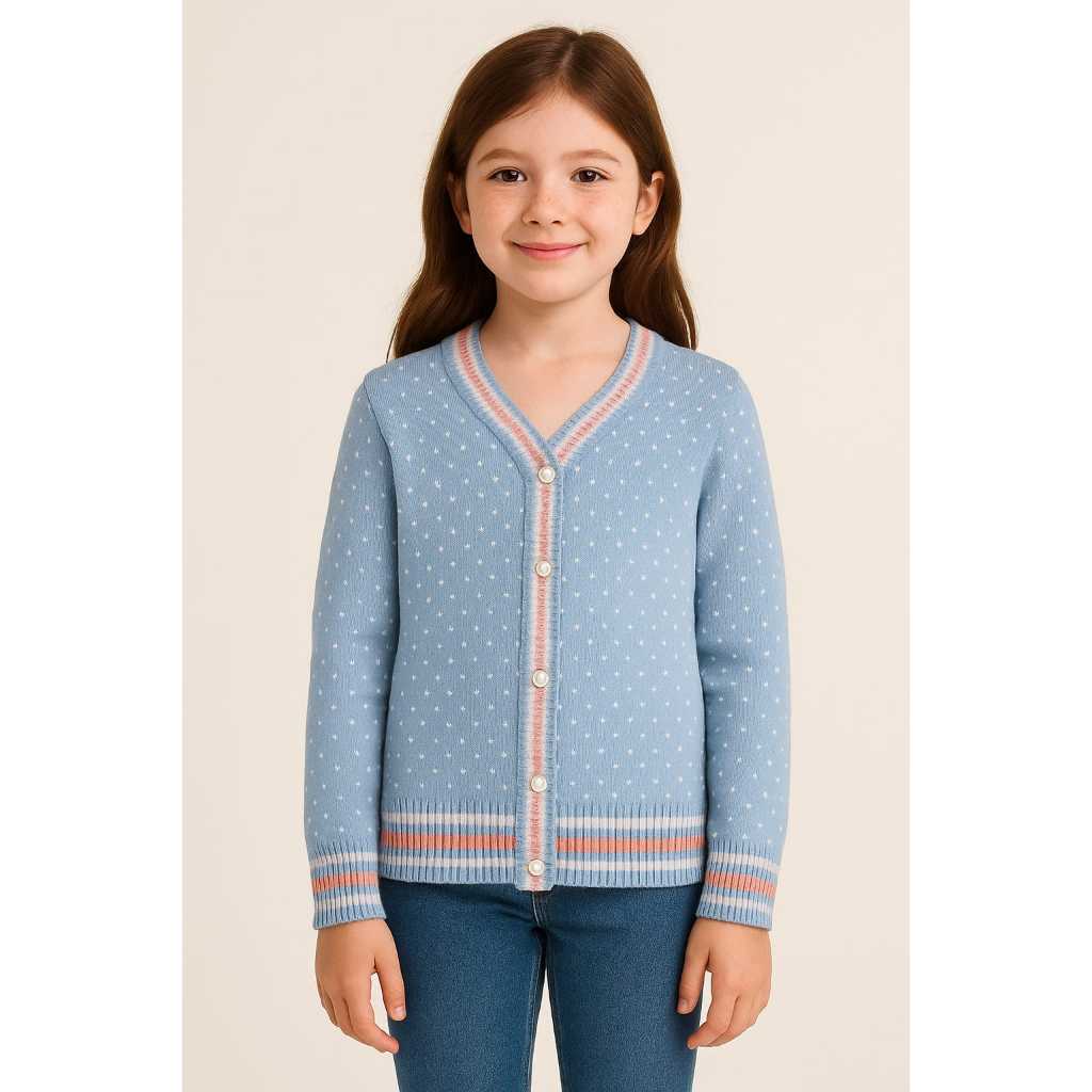 Casaco Blusa de Frio Infantil Juvenil Tricô Femin