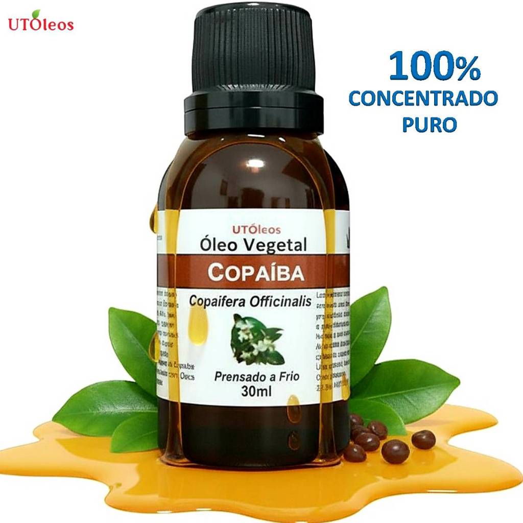 Óleo Vegetal De Copaíba 30ML 100% Natural Puro