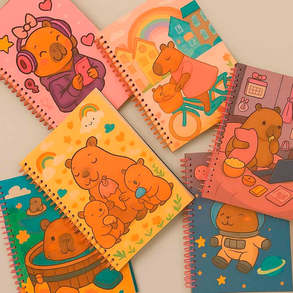 Caderno Universitário Capa Dura 1 Matéria Capiva