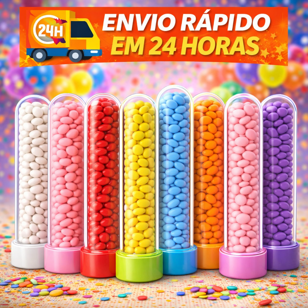 KIT 10/20/30/40 e 50 Tubetes Acrílico 13cm –