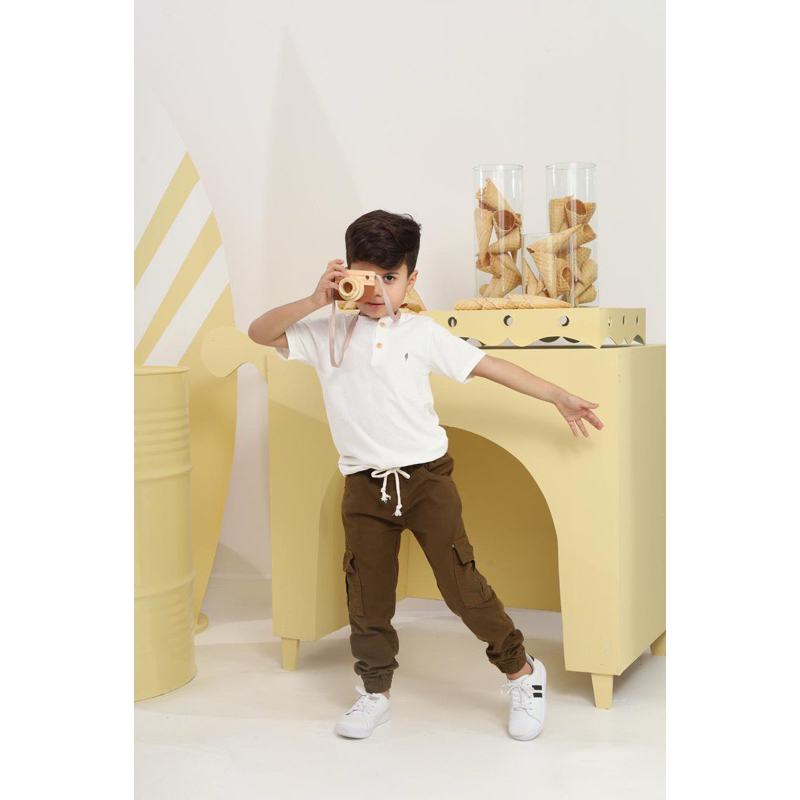 Calça Cargo Infantil Masculina Calça Cargo Brim 