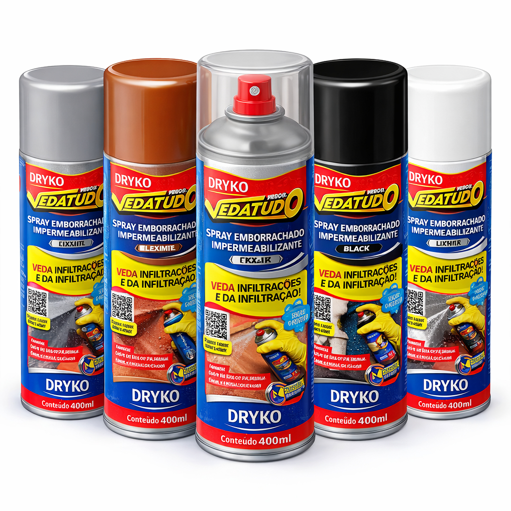 Borracha Líquida Impermeabilizante Spray Vedatudo