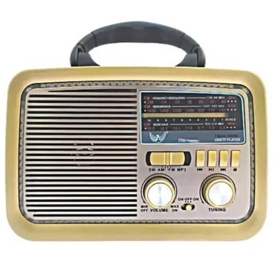 Rádio Retro Vintage AM/FM/Bluetooth  Altomex AD-3