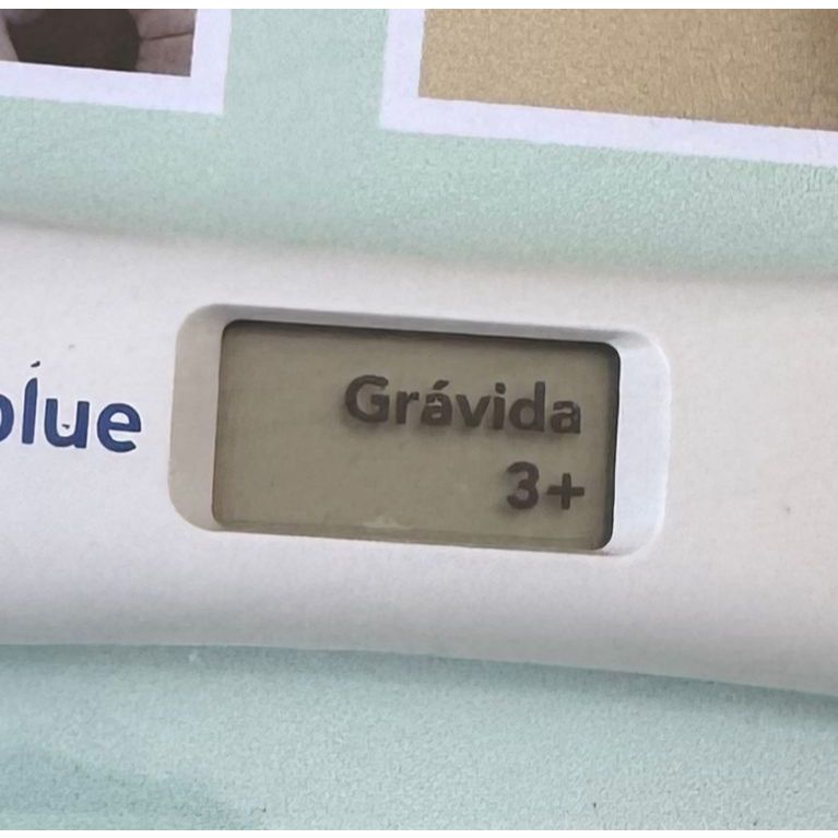 Adesivo para teste gravidez ClearBlue Positivo 3x1