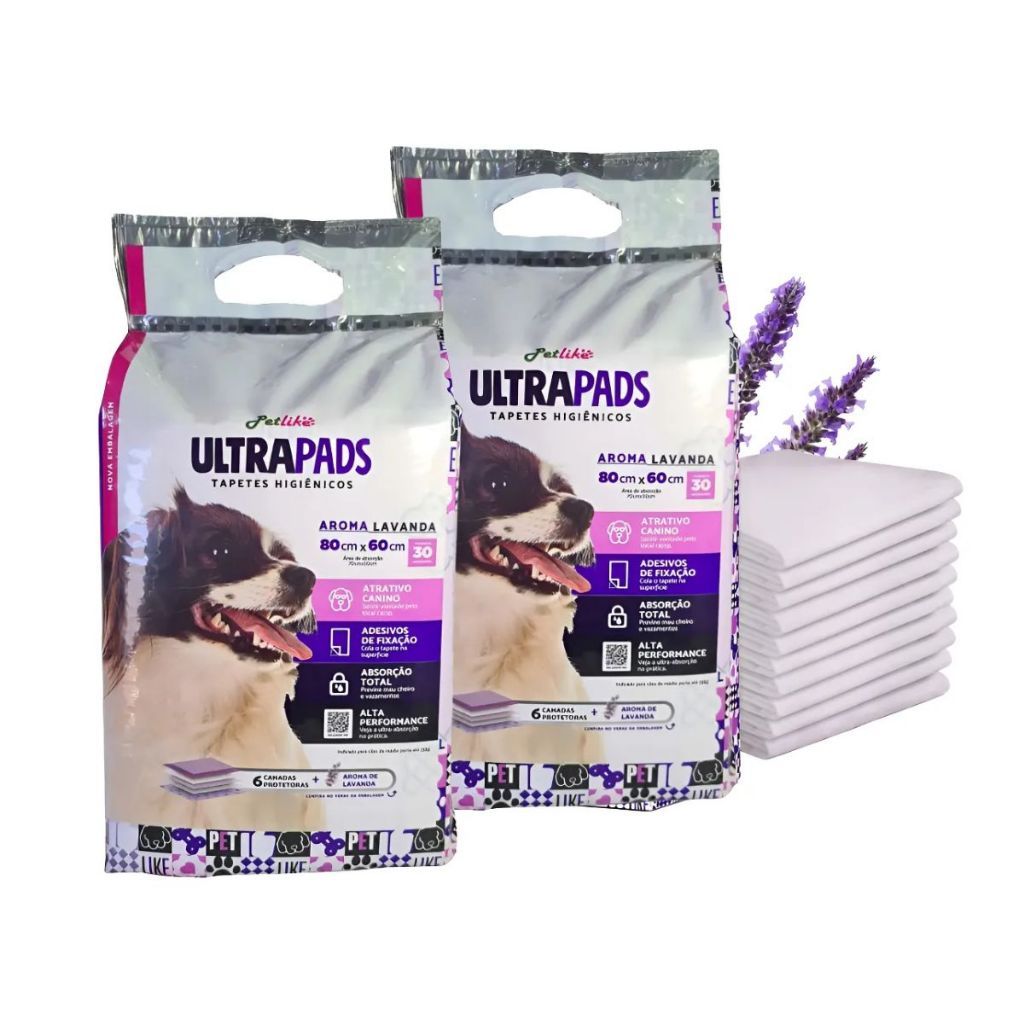 60 Unidades Tapete Higiênico Ultra Pad KIT 60 un 