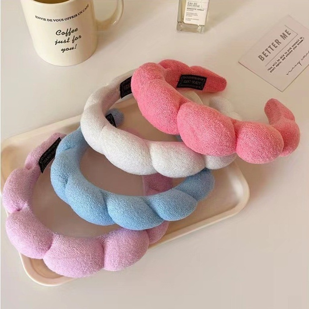 Tiara para cabelo Tiara Nuvem Faixa De Pelucia Ski