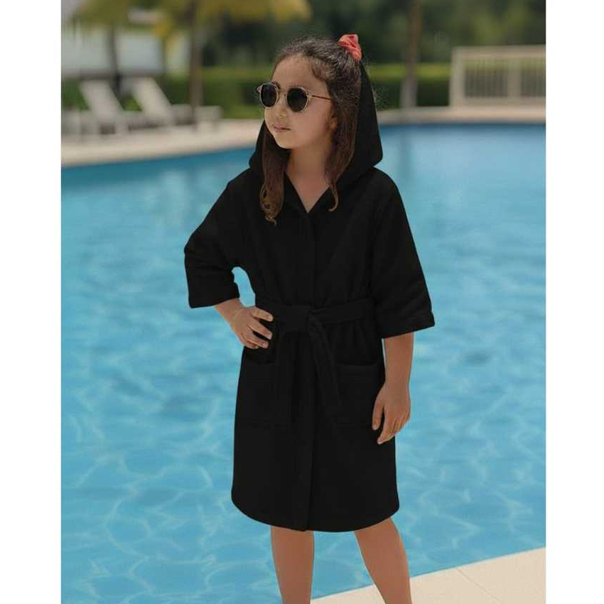 Roupão Infantil Toque de Nuvem  Atoalhado, Manga 